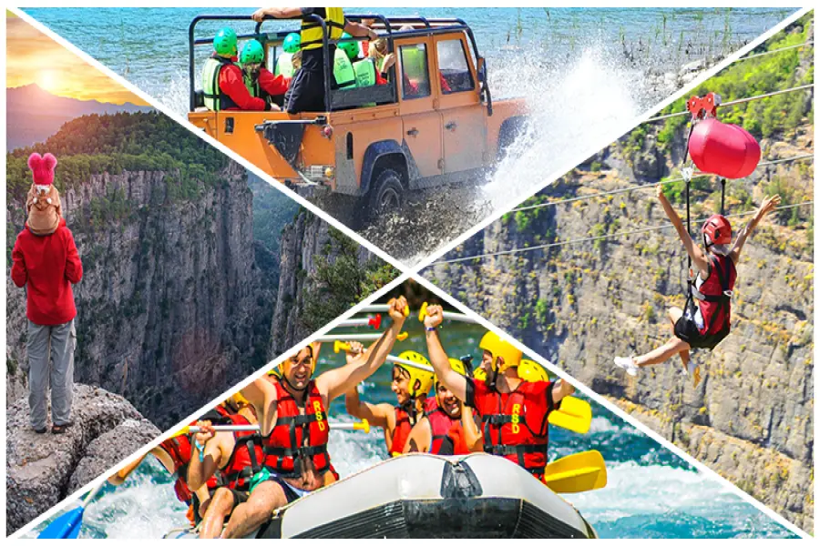 Belek 4-in-1 Kombi: Rafting, Canyon, Buggy, Zipline