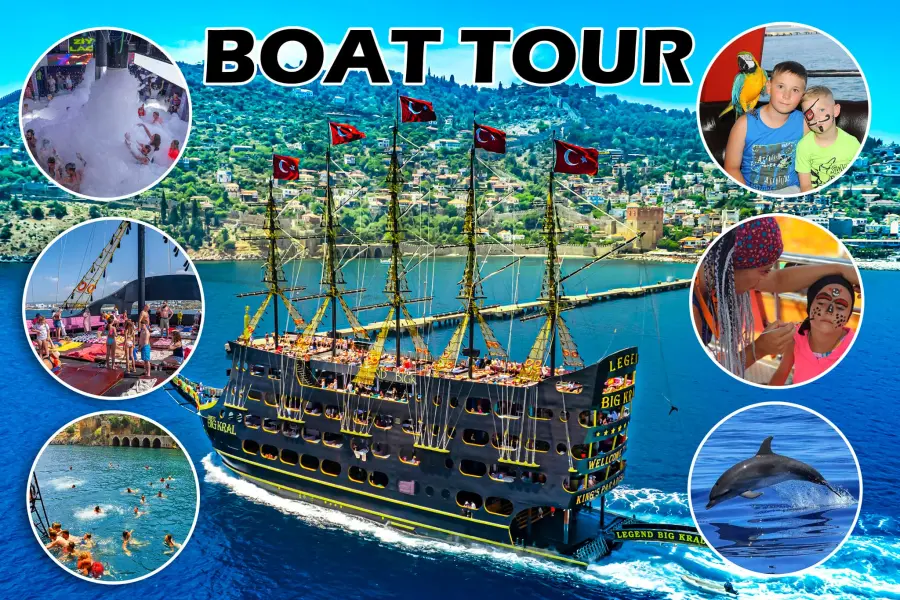 Big Kral Legend Boat Tour in Alanya